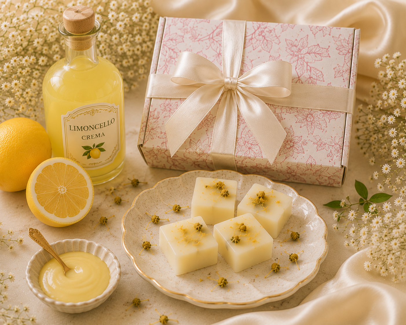 Citrus Crème Luxury Artisan Wax Tarts — elegant home fragrance wax melts with citrus and crème scent notes