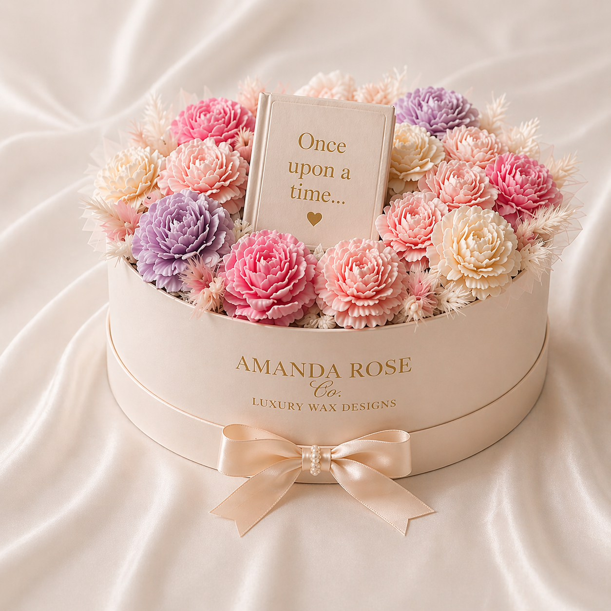 Storybook Bloom wax floral baby gift box inspired by childhood wonder, Amanda Rose Co.
